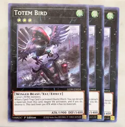Yugioh! 3x Totem Bird LED8-EN054 Rare - 1st ed NM - Image 1