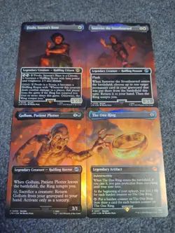 MTG LTR Lord of the Rings Mount Doom Scene Set the One Ring FOIL 448-451 - Image 1