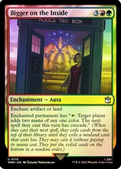 Bigger on the Inside Surge Foil Doctor Who Commander NM MTG - Image 1