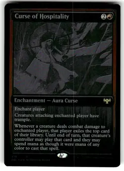 Curse of Hospitality - Innistrad: Double Feature - FOIL - NM - Image 1