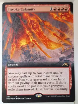 Invoke Calamity - Extended Art - Kamigawa - Magic the Gathering MTG Nice! - Image 1
