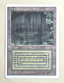 Bayou Revised Edition MTG Lightly Played / Near Mint (LP) / (NM) Magic Dual Land - Image 1