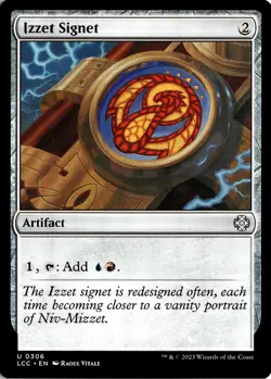 NM - Izzet Signet C Commander: The Lost Caverns of Ixalan 306 - Image 1