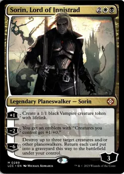 NM - Sorin, Lord of Innistrad M Commander: The Lost Caverns of Ixalan 289 - Image 1