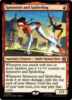 NM - Spinneret and Spiderling R Marvel's Spider-Man 94 - Image 1