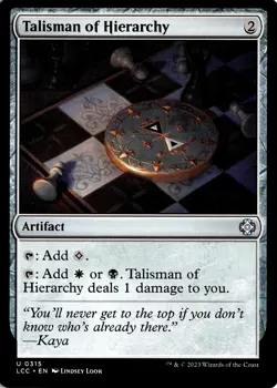 NM - Talisman of Hierarchy U Commander: The Lost Caverns of Ixalan 315 - Image 1