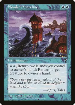 Visions Flooded Shoreline MTG Magic the Gathering NM - Image 1