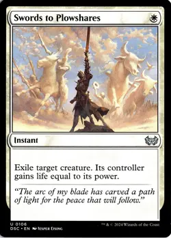 NM - Swords to Plowshares U Commander: Duskmourn: House of Horror 106 - Image 1