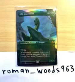 MTG Old Gnawbone (Borderless) Adventures in the Forgotten Realms Foil 296 - Image 1