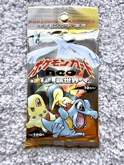 1999 Pokemon Neo Genesis Booster Pack - Japanese (Sealed, Excellent Condition) - Image 1