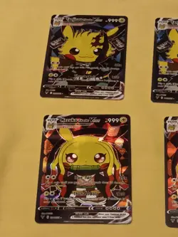 6Pikachu Pokemon Card Holo GX VSTAR VMAX GX EX Cosplay Art - Image 2