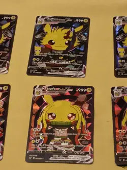 6Pikachu Pokemon Card Holo GX VSTAR VMAX GX EX Cosplay Art - Image 4