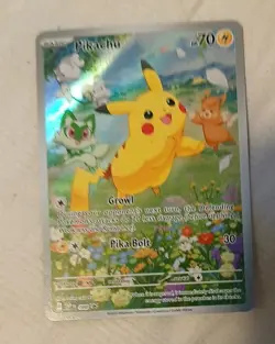 Pokemon TCG Pikachu Black Star Promo Holo Card 2024 SVP 088 - Image 1