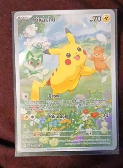 Pokemon TCG Pikachu Black Star Promo Holo Card 2024 SVP 088 - Image 3