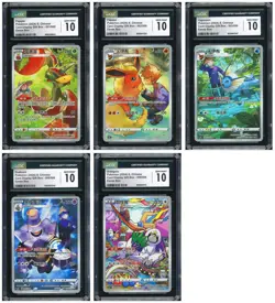 Pokemon CGC 10*5 GEM MINT Flapple & Flareon 2024 CSGC S.Chinese - Image 1