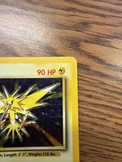 NM LP Zapdos 16/102 Holo Rare - Base Set Pokemon Card - Image 2