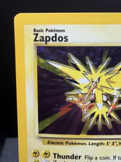 Pokemon TCG WOTC Base Set Zapdos 16/102 Holo Rare Unlimited MP - Image 2