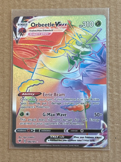 Orbeetle VMax - Vivid Voltage #186/185 Rainbow Rare 2020 Pokemon Card Bad Corner - Image 1