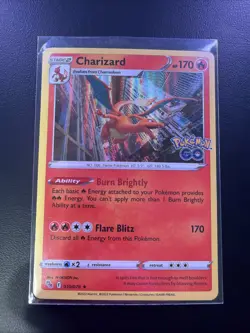 2022 Pokemon TCG Charizard Pokemon GO 010/078 Holo Rare - Image 1