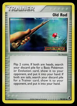 Pokemon Card - Old Rod Dragon Frontiers 78/101 Reverse Holo Stamped - Image 1