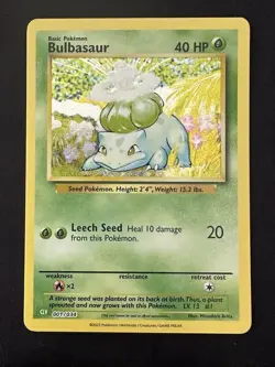 POKEMON TCG BULBASAUR 001/034 CLV POKEMON CARD GAME CLASSIC HOLO ENGLISH - Image 1
