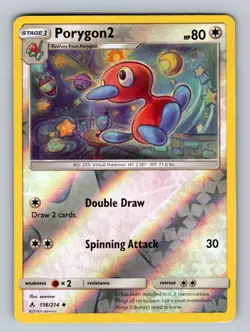 Porygon2 156/214 Reverse Holo SM - Unbroken Bonds NM - LP Pokemon TCG - Image 1