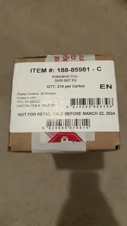 Pokemon Temporal Forces SV05 BST EN Booster Box Case SEALED - Case Of 6 - Image 4