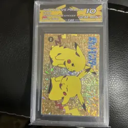 Pikachu graded 10 pokemon card - vending machine- #304 - cool Pikachu collection - Image 1