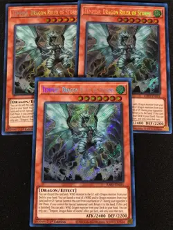 Yugioh Tempest Dragon Ruler of Storms RA03-EN011 1ST SECRET x3 (NM) - Image 1