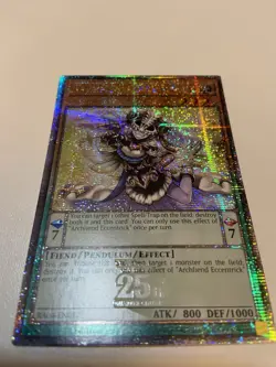 Archfiend Eccentrick RA04-EN017 Quarter Century Secret Rare 1st Ed Yugioh NM - Image 1