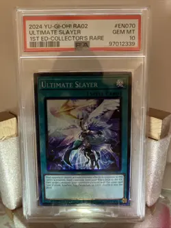 2024 Yugioh Psa 10 Ultimate Slayer 1st Edition Collectors Rare Ra02-En070 - Image 2