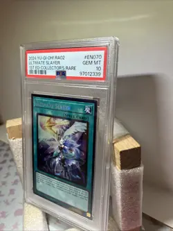 2024 Yugioh Psa 10 Ultimate Slayer 1st Edition Collectors Rare Ra02-En070 - Image 3