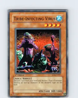 Yu-Gi-Oh Tribe-Infecting Virus SD4-EN007 1st Edition Common Card MP-LP - Image 1