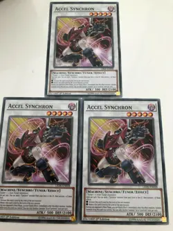 Yugioh Accel Synchron LED6-EN028 Common NM x3 Play Set - Image 1