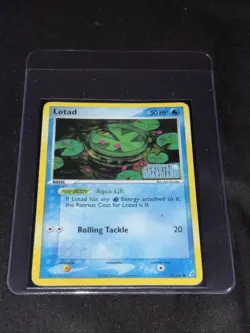Lotad 55/100 EX Crystal Guardians Reverse Holo Rare Stamped Pokemon Card - Image 1