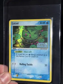 Lotad 55/100 EX Crystal Guardians Reverse Holo Rare Stamped Pokemon Card - Image 2