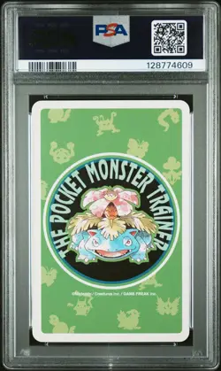 Pokemon Green Charmander Ace of Clubs Playing Poker Card 1996 PSA 9 MINT - Image 2