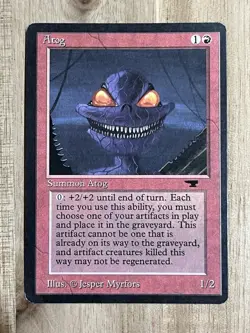 Awesome Magic The Gathering MTG Card Antiquities Atog Exe+ - Image 1