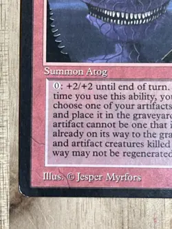 Awesome Magic The Gathering MTG Card Antiquities Atog Exe+ - Image 5