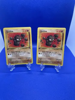 Geodude 47/62 Fossil Set Regular x2 Vintage Pokemon Cards. Never Played With - Image 1