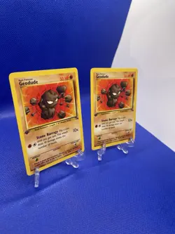 Geodude 47/62 Fossil Set Regular x2 Vintage Pokemon Cards. Never Played With - Image 2