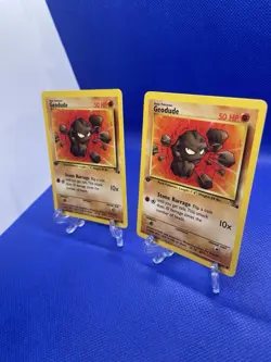 Geodude 47/62 Fossil Set Regular x2 Vintage Pokemon Cards. Never Played With - Image 3