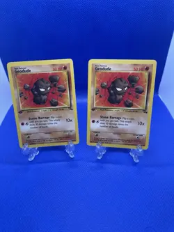 Geodude 47/62 Fossil Set Regular x2 Vintage Pokemon Cards. Never Played With - Image 4
