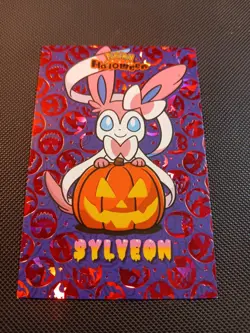 Pokemon 2025 Card Database Halloween Set Sylveon Red Holo Peru US Seller - Image 1
