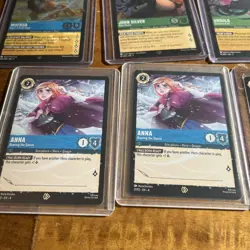 Lot of Disney Lorcana TCG Anna Signature Promos and 12 Foil Legendary cards Elsa - Image 1