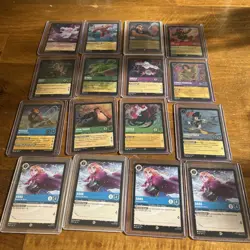 Lot of Disney Lorcana TCG Anna Signature Promos and 12 Foil Legendary cards Elsa - Image 3