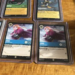 Lot of Disney Lorcana TCG Anna Signature Promos and 12 Foil Legendary cards Elsa - Image 4