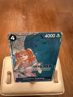 One Piece Tcg Tournament Winner Card Charlotte Pudding OP06-047 Foil - Image 2