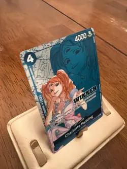 One Piece Tcg Tournament Winner Card Charlotte Pudding OP06-047 Foil - Image 4