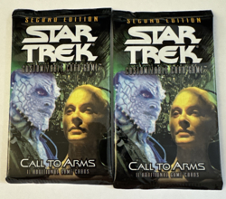 STAR TREK DECIPHER CALL TO ARMS SECOND EDITION 11 CARD SEALED BOOSTER PACK x 3 - Image 1